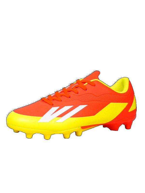 Men's Colorblock Lace Up Soccer Shoes, Casual Comfortable Breathable High Top Football Shoes, Football Cleats for All Seasons