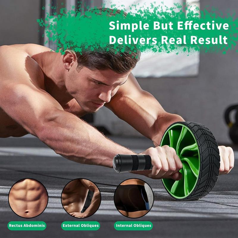 Ab Roller Wheel - AGREJO Ab Workout Equipment for Abdominal & Core Strength Training, Home Gym Fitness Equipment, Exercise Wheel for Men Women