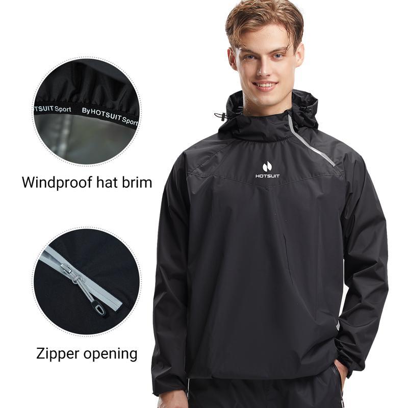 HOTSUIT Sauna Suit Men Gym Exercise Sweat Suits Workout Jacket