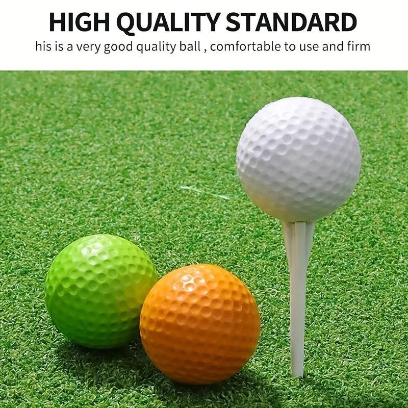 Random Color Foam Golf Practice Ball, 12pcs set Soft Elastic Golf Training Ball for Indoor Outdoor Practice, Golf Accessories