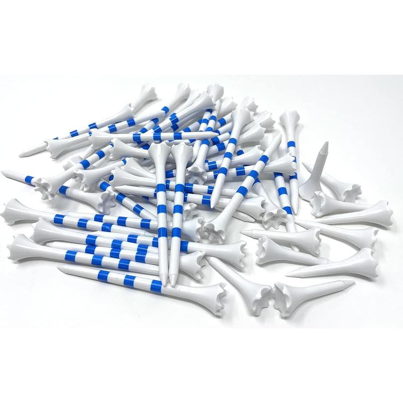 The Golf Tees Plastic Combo Length Pack of 50 Includes (40 Count) 3 ¼” Plastic Golf Tees + (10 Count) 1½ Plastic Short Tees for Irons, Hybrids, Par Threes