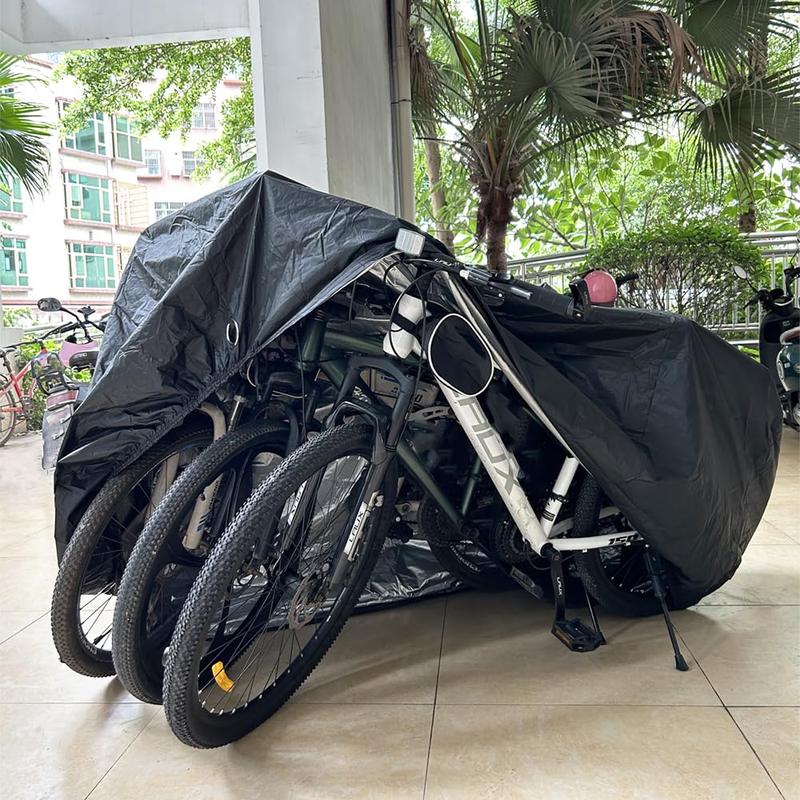 Bike Covers for 2 or 3 Bikes, 2XL Large Outdoor Waterproof Bicycle Covers with Lock Hole