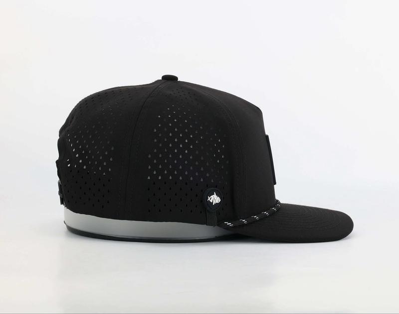 Black Birdie Fest - Sweat Resistant Golf Hat With Tee Holder and Ball Marker Pocket