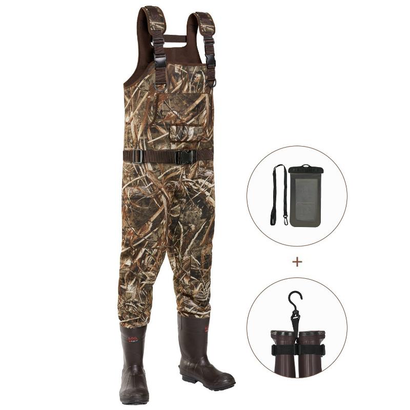 Breathable Hunting Waders Heated 600G 1200G Insulation with Removable Insulated Liner & Battery Pack（Depends on the name of the size））