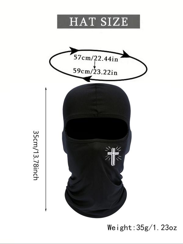 Cross Pattern Balaclava Face Mask, 2024 New Style Windproof Sun Protection Neck Gaiter for Summer Vacation, Cooling Face Mask for Outdoor Cycling Skiing for Back To School