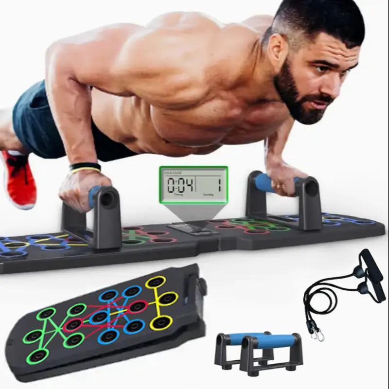 Home and Gym Push Up Board with Countdown Function, Portable Push Up Stand, Fitness Equipment for Home and Gym Workout, Gymtok, Home Gym Equipment, Stocking Fillers Gift