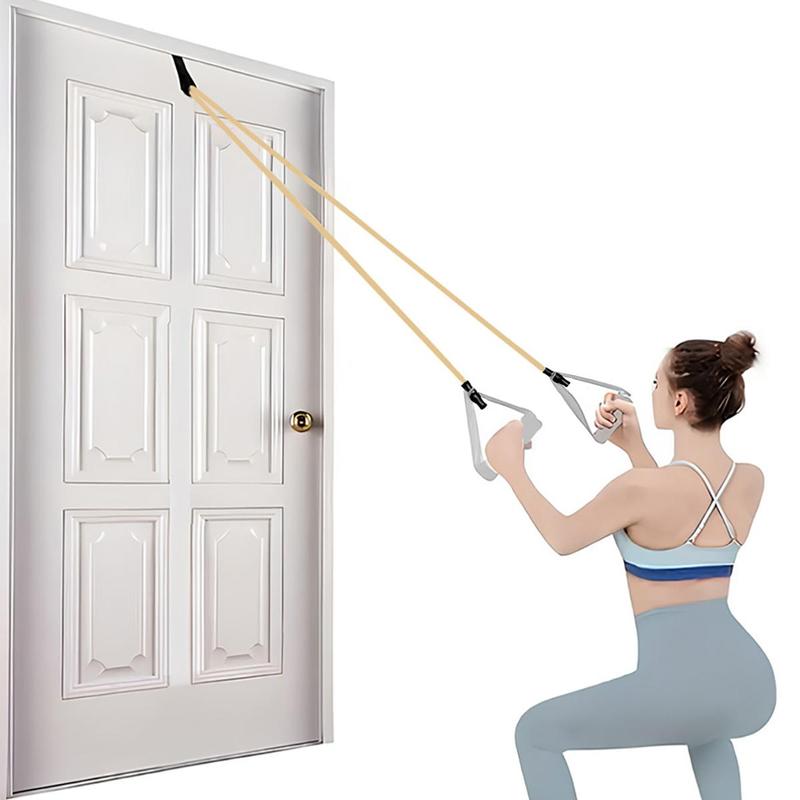 Door Anchor Resistance Band, 2 Counts set Multifunctional Door Anchor Resistance Band, Detachable Arm Strength Trainer, Exercise Expansion Chest Trainer, Fitness Equipment for Home Gym, Christmas Gift