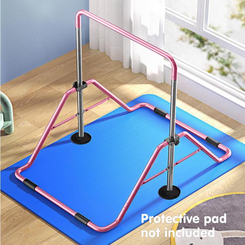 Naudacaa Gymnastic Bars for Kids with Adjustable Height, Folding Gymnastic Training Kip Bar, Junior Expandable Horizontal Monkey Bar for Home