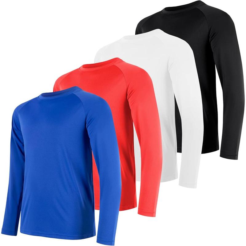 Long Sleeve Shirts for Men Quick Dry Moisture Wicking Sun Protection Workout Mens Long Sleeve Tee Shirts