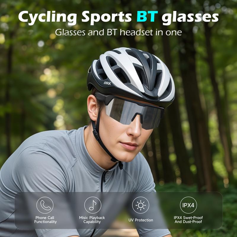 Smart Glasses,cycling glasses, Polarized Bluetooth SunglassesBuilt-in Mic & Speakers, Voice Assistant, UVProtection Audio Sun Glass