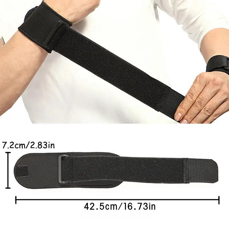 Adjustable Wrist Support, 1 Pair Sports Wrist Belt for Fitness, Elastic Wrist Strap, Sports Accessories Wristband for Men & Women