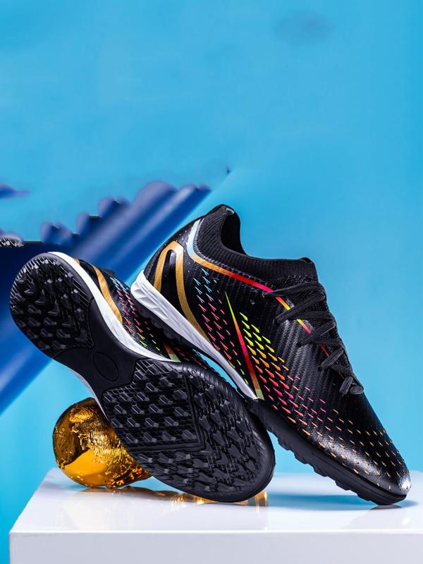 Men's Lace Up Soccer Shoes, Sporty Breathable Comfortable High Top Football Shoes, Football Cleats for Training & Competition Soccer Cleats