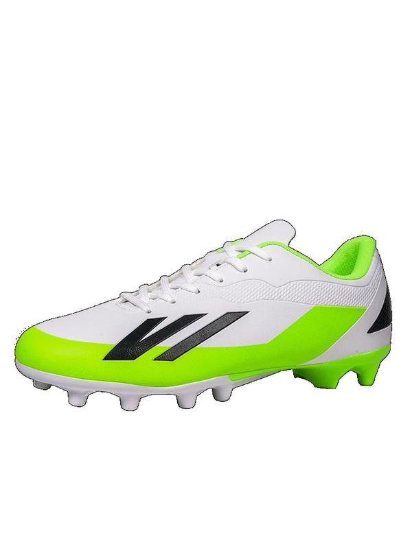 Men's Colorblock Lace Up Soccer Shoes, Casual Comfortable Breathable High Top Football Shoes, Football Cleats for All Seasons