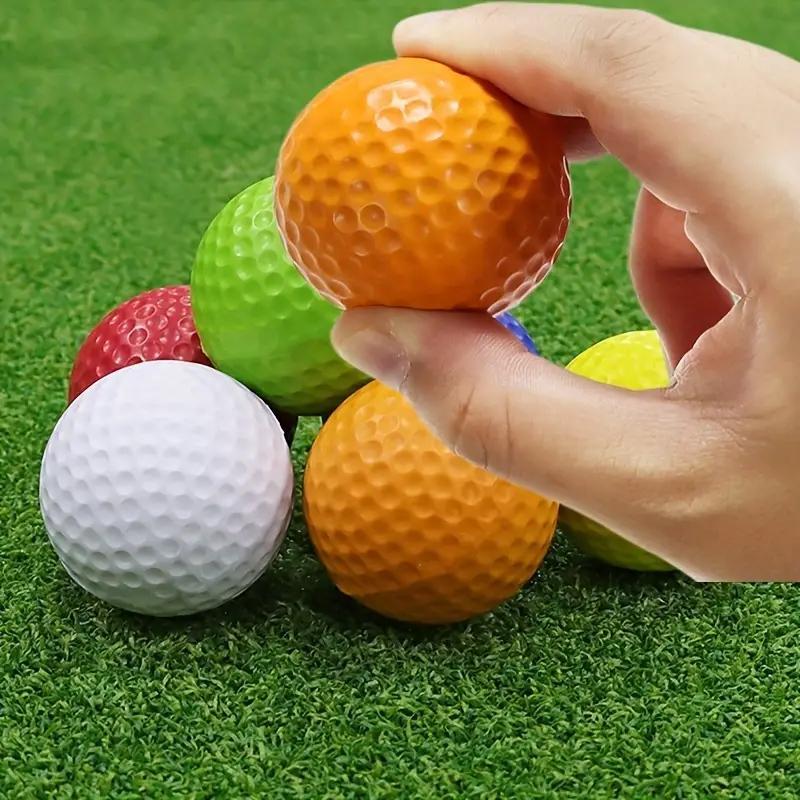 Random Color Foam Golf Practice Ball, 12pcs set Soft Elastic Golf Training Ball for Indoor Outdoor Practice, Golf Accessories