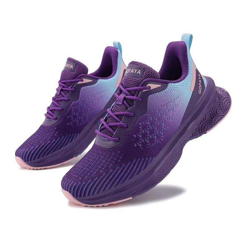 Womens Sports Shoes Cushion Running Tennis Sneakers Stain Resistant, Non-Slip, Shock Absorption Athletic Shoes