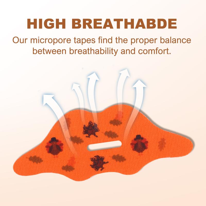 Facepos Mouth Tape - New 32 Strips (30 + 2 Bonus) for a Month of Restful Sleep, Sport Accessories, Orange, Turkey Design