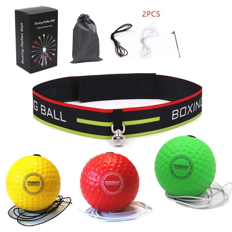 Boxing Reflex Ball Set, Including 2 3 4 6 Counts Boxing Ball Set & 1 Headband & 1 Storage Bag, Boxing Reflex Ball Headband Set, Boxing Training Equipment, Summer Gift, Boxing Equipment Boxing Gifts, Gym Accessories, Christmas Gift