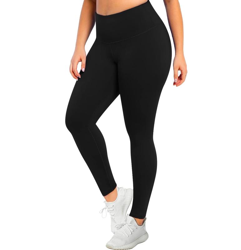 OLENNZ 2 pack Plus Size Leggings for Women Stretchy X-Large-4X High Waist Super Soft Workout Yoga Pants