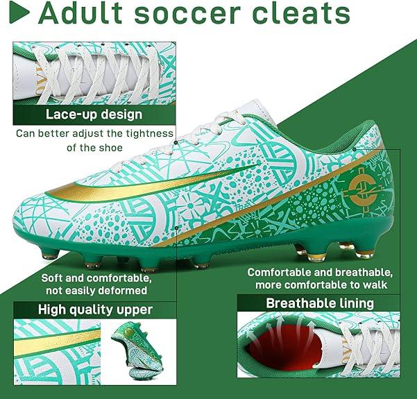 Soccer Cleats Mens Women Outdoor Indoor Soccer Shoes AG TF