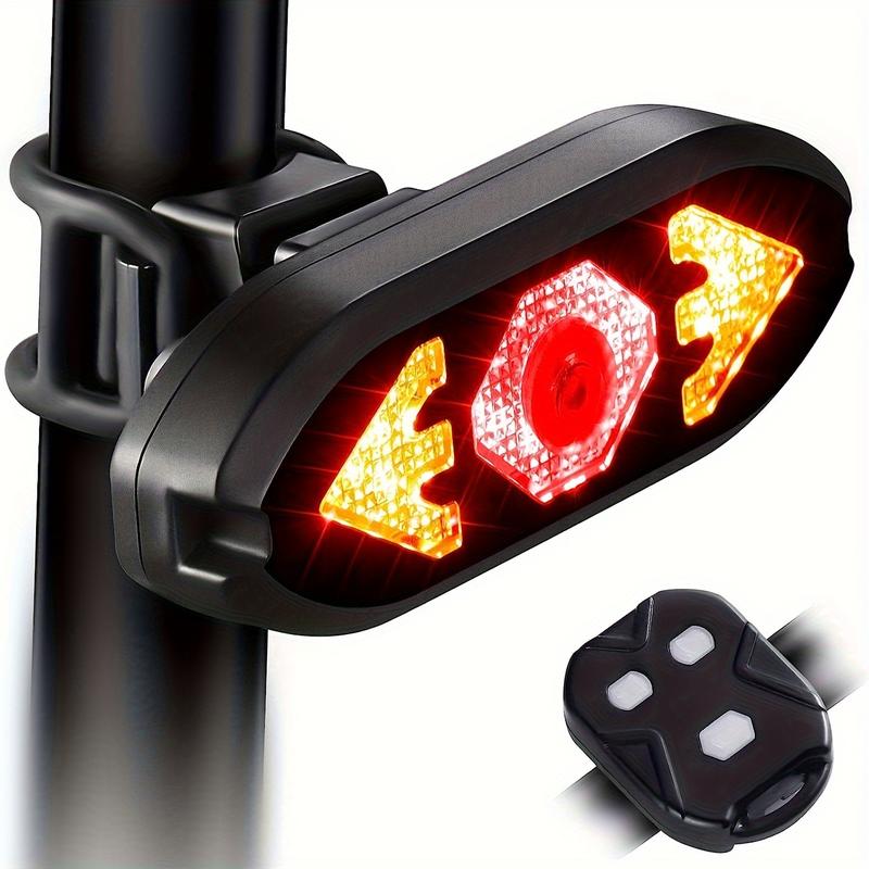 1 pc bicycle turn signal tail light LED bicycle light USB rechargeable bicycle riding accessories