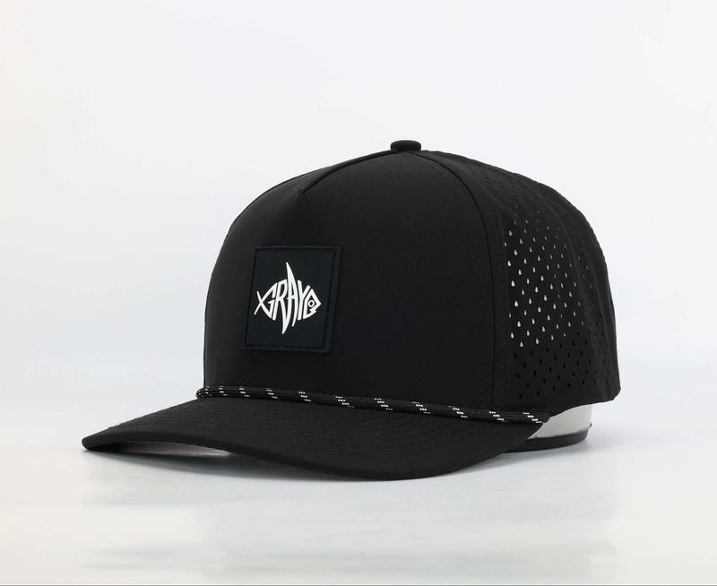 Black Birdie Fest - Sweat Resistant Golf Hat With Tee Holder and Ball Marker Pocket