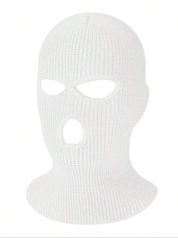 Solid Color Full Face Cover, Winter Outdoor Balaclava, Knitted Neck Gaiter, Ski Mask for Sports Cycling, Uv Protector Lightweight for Motorcycle Snowboard