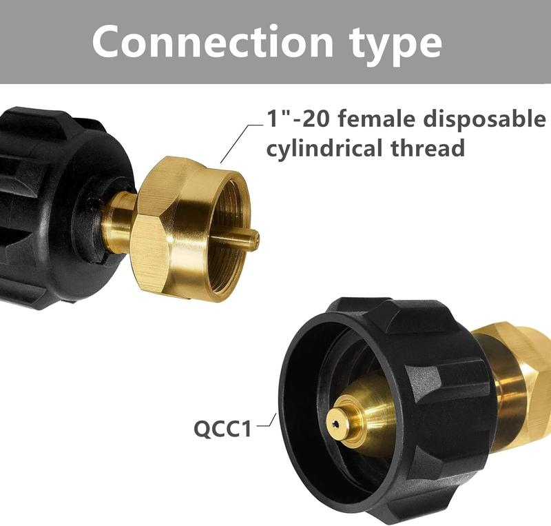 Universal Propane adapter,  Propane Refill Adapter, Fill 1 Pound Bottles from 20lb Tank, Easy to Use, Solid Brass propane adapter