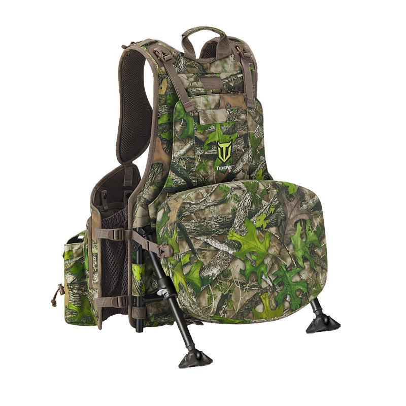 TideWe Turkey Vest with Seat with Game Pouch