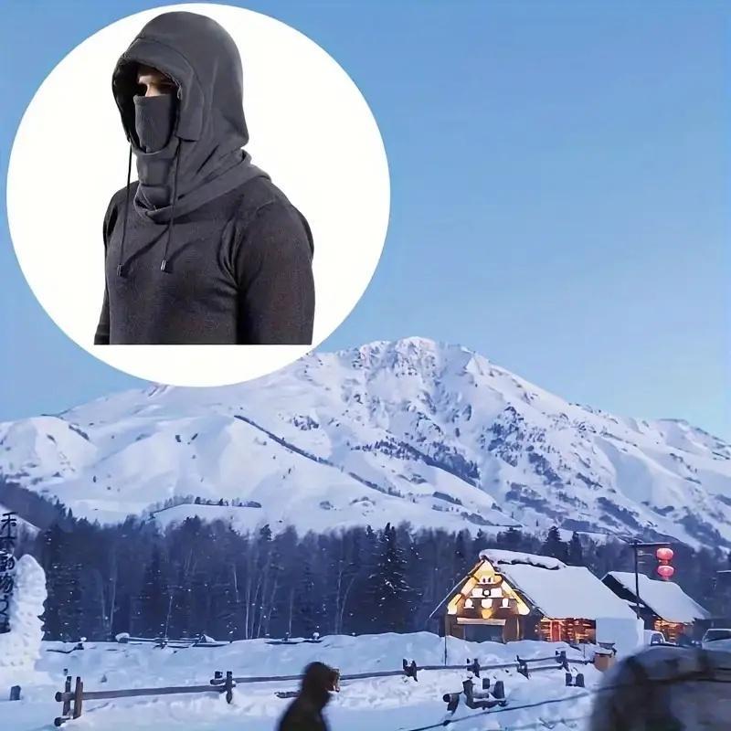 Winter Cycling Face Mask, Windproof Warm Breathable Cover for Face and Neck, Outdoor Sports Face Neck Hat for Skiing, Cycling, Running, Hiking