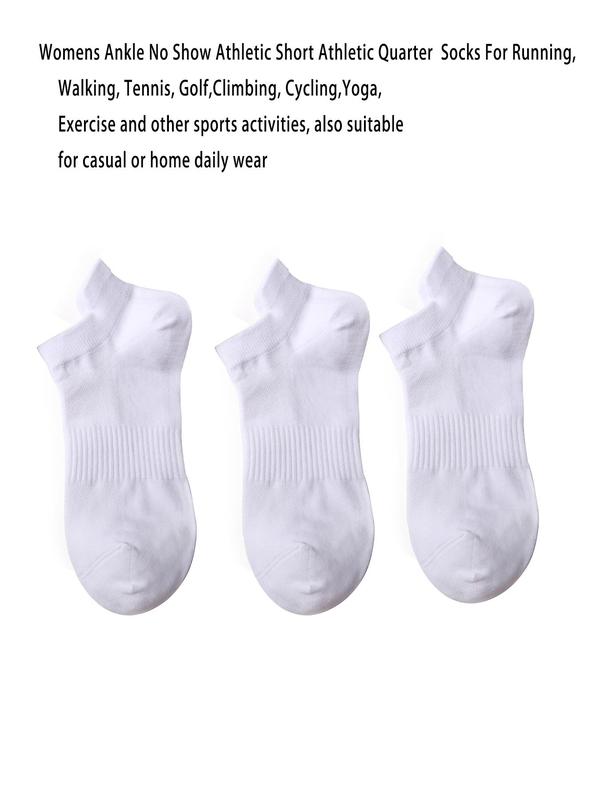 Women's 6 Pairs Moisture Wicking Ankle Socks, Athletic Running Socks For Exercise Gym, Soft Comfy Breathable Sports Tab Socks For Women & Girls