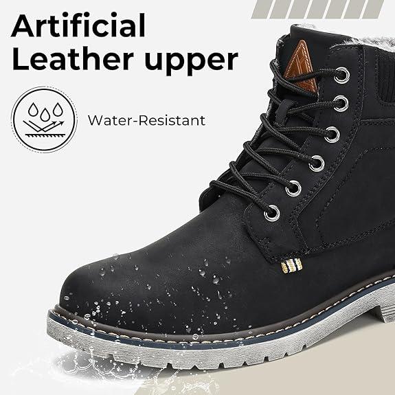 [Black Friday Sale] Mishansha Mens Womens Winter Hiking Boots Warm Plus Lining Fall 2024 Snow Boots Outdoor Waterproof Non-Slip Trekking Walking Booties