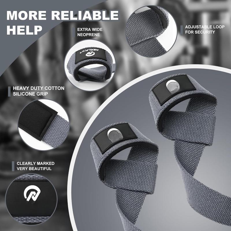 Lifting Straps for Weightlifting, Wrist Straps for Weightlifting, Deadlifts, Bodybuilding, Strength , Weight Lifting Straps for Men&Women