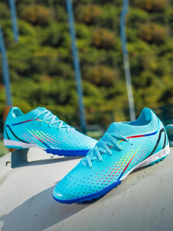 Men's Lace Up Soccer Shoes, Sporty Breathable Comfortable High Top Football Shoes, Football Cleats for Training & Competition Soccer Cleats