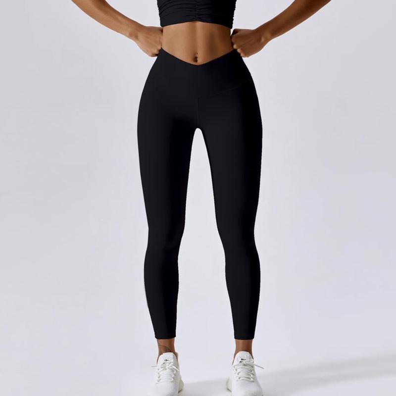 Women workout leggings and workout long sleeve shirt