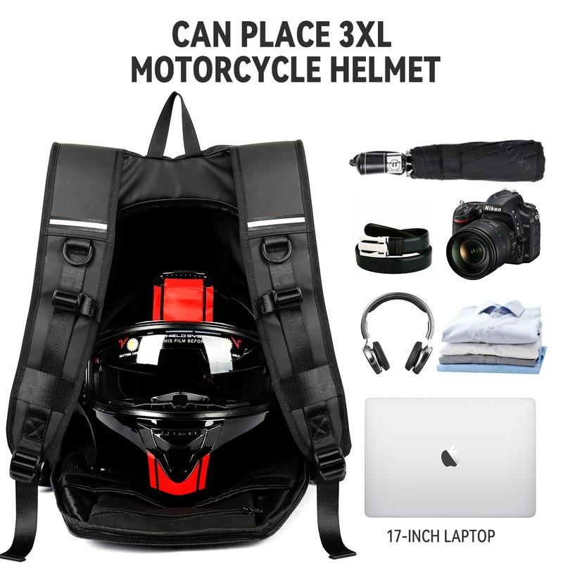 Motorcycle Backpack,Waterproof Helmet Backpack for Men,Motorcycle Accessories,Travel Backpack