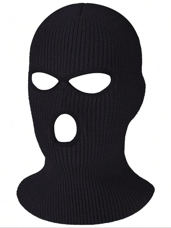 Solid Color Full Face Cover, Winter Outdoor Balaclava, Knitted Neck Gaiter, Ski Mask for Sports Cycling, Uv Protector Lightweight for Motorcycle Snowboard