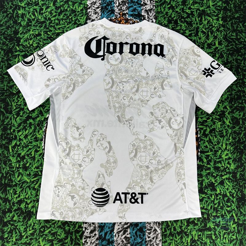 2425 LIGA MX Club America Home Yellow Short Sleeve Soccer Jerseys New Season Quick Dry Sports