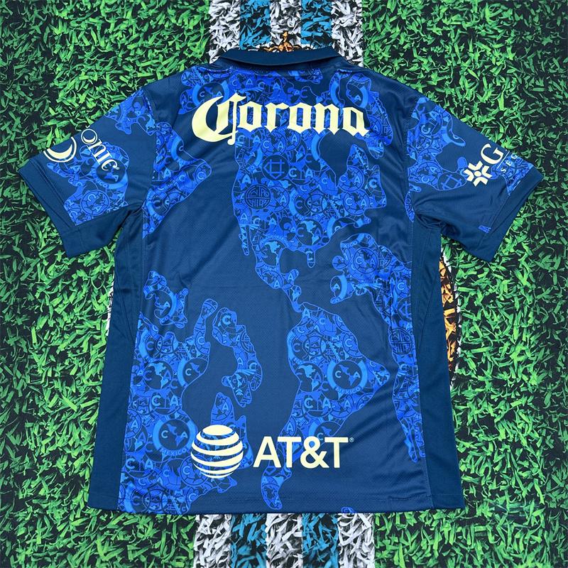 2425 LIGA MX Club America Home Yellow Short Sleeve Soccer Jerseys New Season Quick Dry Sports