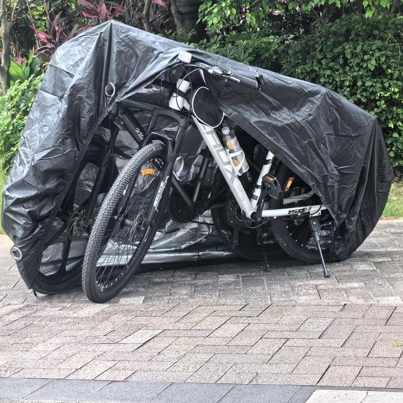 Bike Covers for 2 or 3 Bikes, 2XL Large Outdoor Waterproof Bicycle Covers with Lock Hole