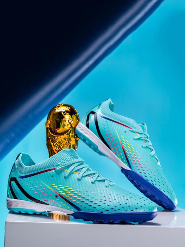Men's Lace Up Soccer Shoes, Sporty Breathable Comfortable High Top Football Shoes, Football Cleats for Training & Competition Soccer Cleats