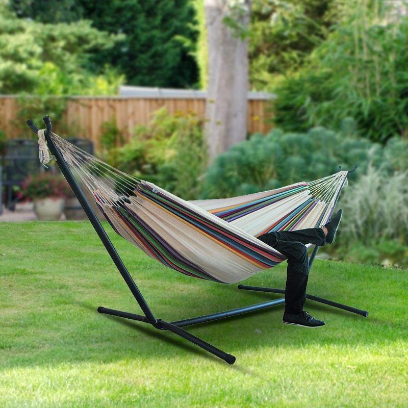 Canvas camping hammock Double widened single hammock chair