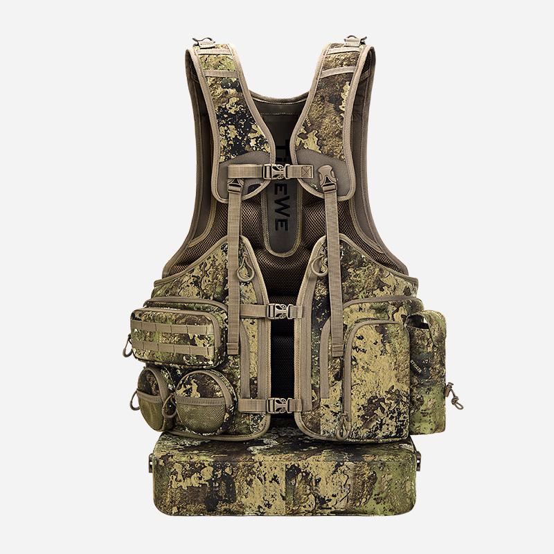 TideWe Turkey Vest with Seat with Game Pouch