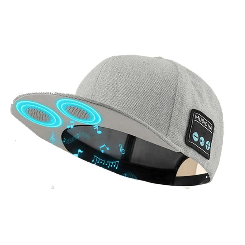 Fashion Christmas hat with Bluetooth Speaker Adjustable bluetooth hat Wireless Smart Loudspeaker Cap with microphone suitable for Christmas Gifts