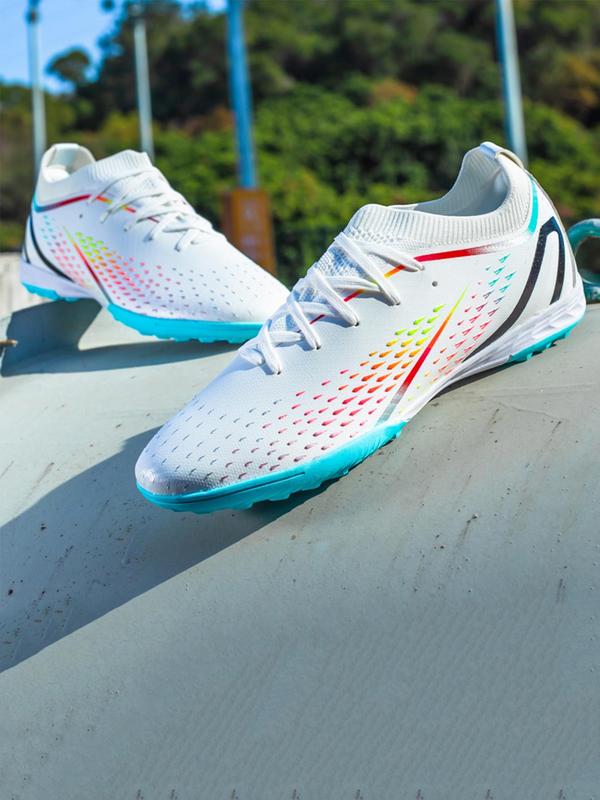 Men's Lace Up Soccer Shoes, Sporty Breathable Comfortable High Top Football Shoes, Football Cleats for Training & Competition Soccer Cleats