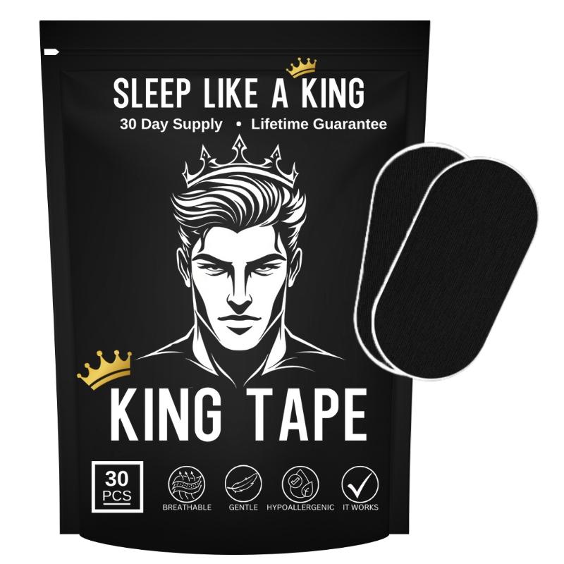 King Mouth Tape - one month supply mouth tape, for sleep, sport accessories, 30 Strips, for sleep