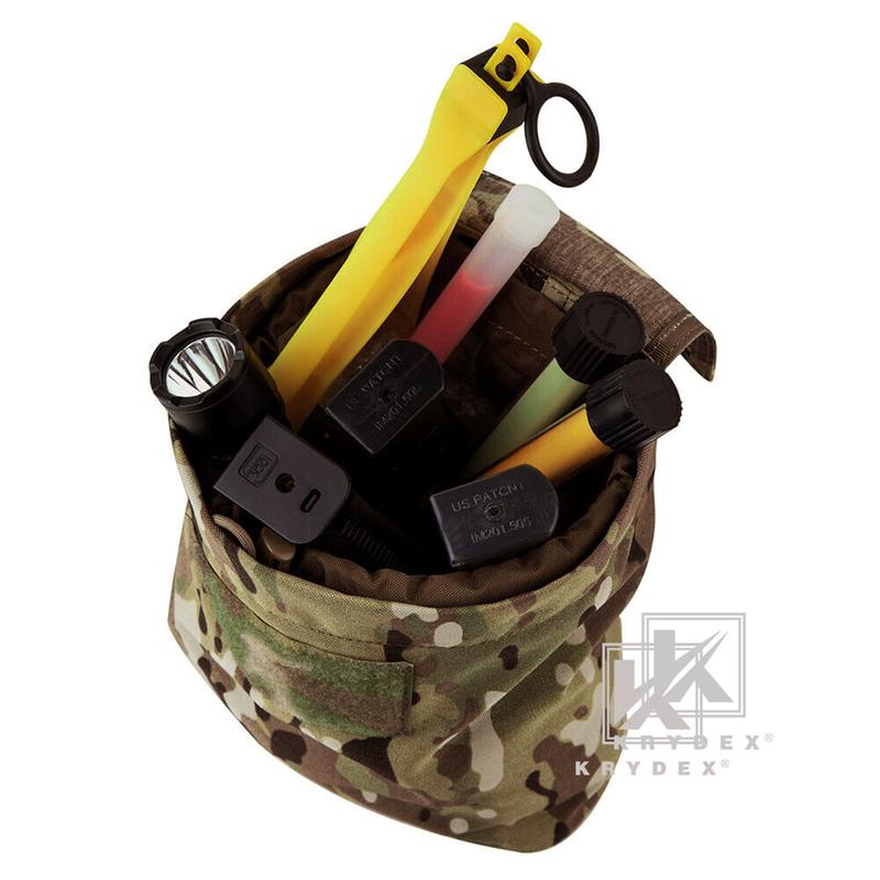 KRYDEX Tactical Molle ROLL-UP Ammo Dump Pouch Recovery Foldable Utility Pouch