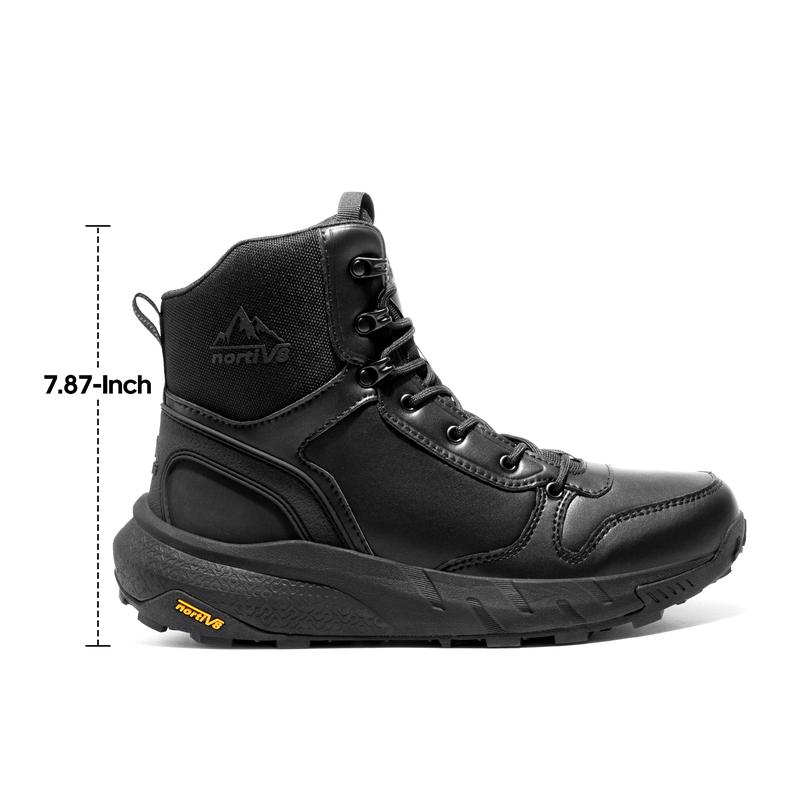 NORTIV 8 Men's Military Tactical Boot Lightweight Comfortable Boots for Work All Day Side Zipper Motorcycle Combat Hiking Boots 8 Inches