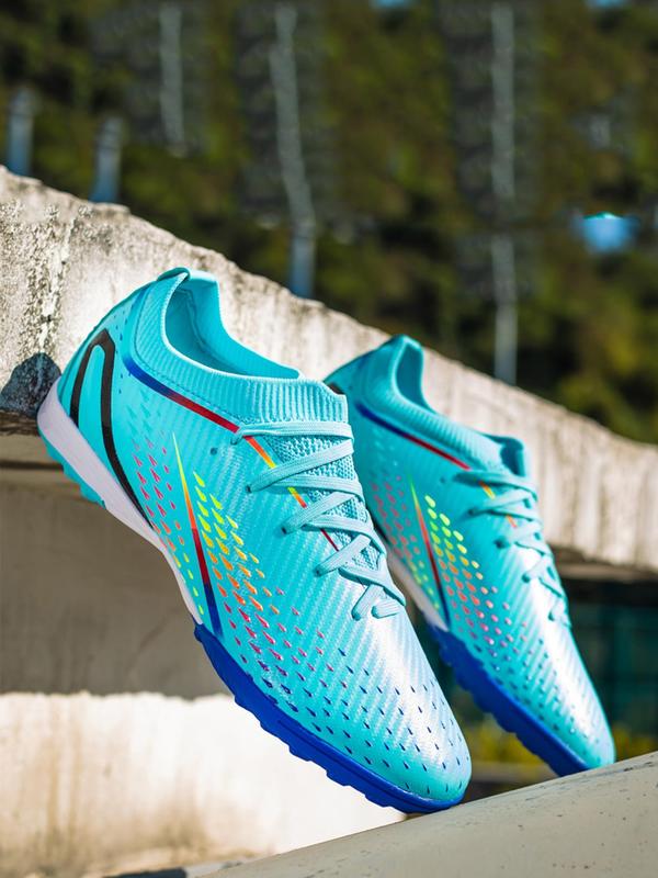 Men's Lace Up Soccer Shoes, Sporty Breathable Comfortable High Top Football Shoes, Football Cleats for Training & Competition Soccer Cleats