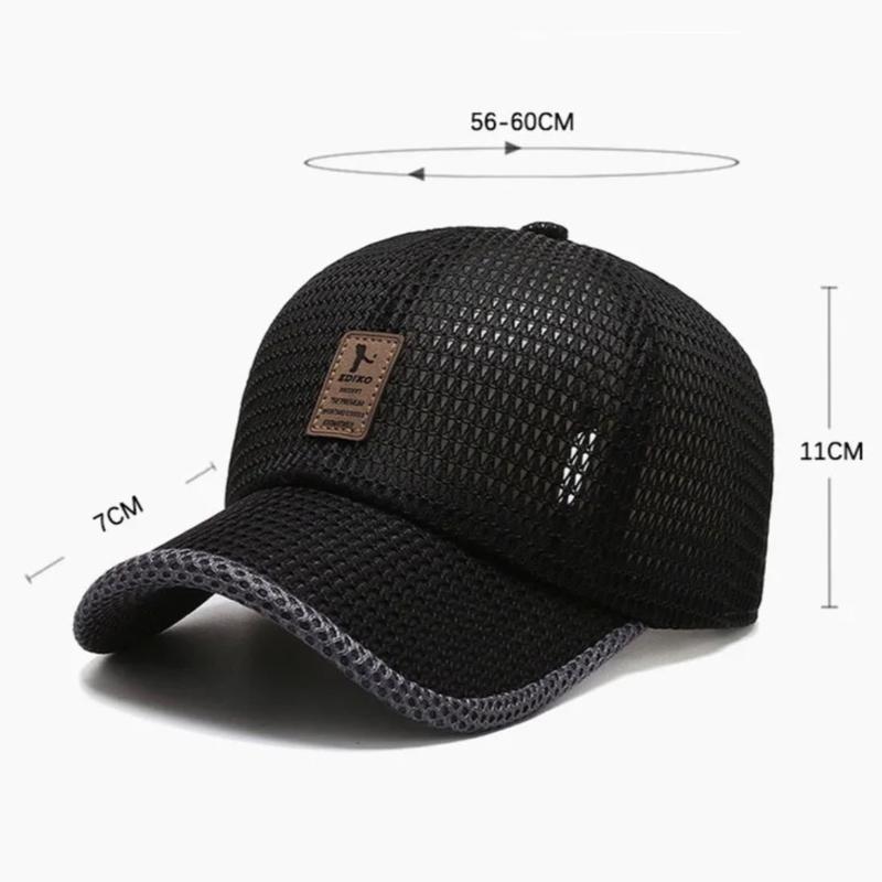 Mesh Baseball Cap Men Women Adjustable Breathable Hat Quick Dry Running Outdoor Sports Cap