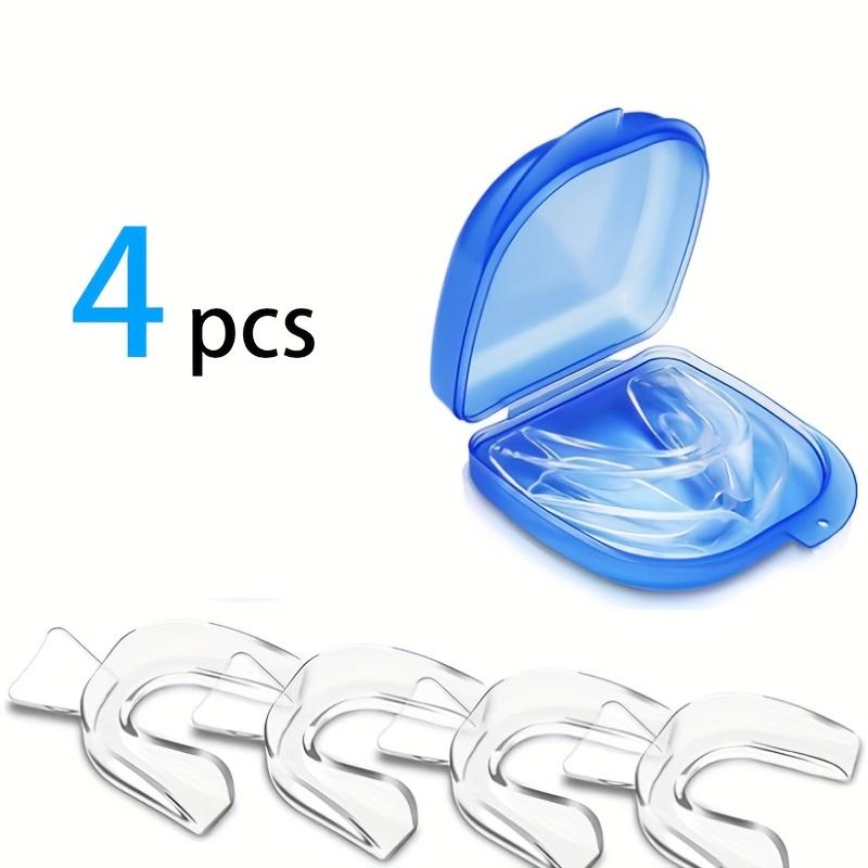 4pcs Transparent EVA Mouth Guards - Shock Absorbing, Aseptic & Breathable for Nighttime Wear - Ideal for Boxing, Sanda, Taekwondo, Football, Basketball & Combat Training